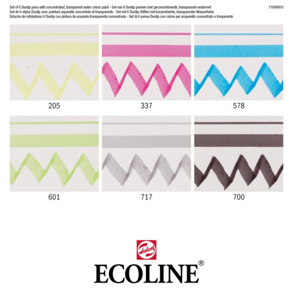 TALENS Ecoline Duotip Basis Set 11609910 6 Farben