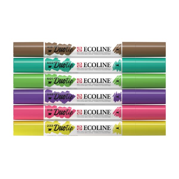 TALENS Ecoline Duotip Botanik Set 11609912 6 Farben