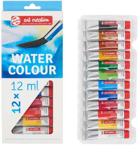 TALENS Aquarellfarbe Set 9022012M Art Creation, 12 x12ml