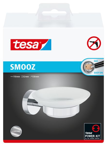 TESA Smooz Seifenhalter 40324-00000 chrome, selbstklebend