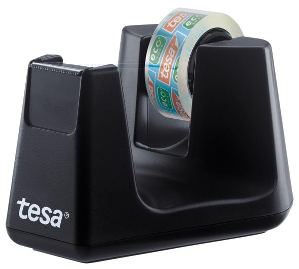 TESA Tischabroller EasyCut ecoLogo 539040000 Smart, schwarz,1 Rl.eco&clear