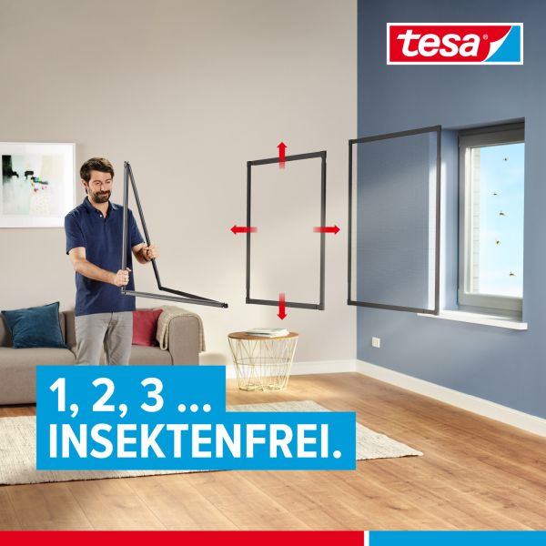 TESA Insektenschutz FALT 55214-00000 bis 1.4m 80x80-140x140cm