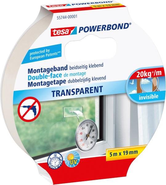 TESA Montage Powerbond 19mmx5m 557440000 transparent