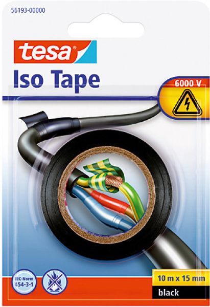 TESA Isolierband Iso Tape 15mmx10m 561930000 schwarz