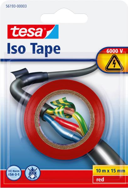 TESA Isolierband Iso Tape 15mmx10m 561930000 rot