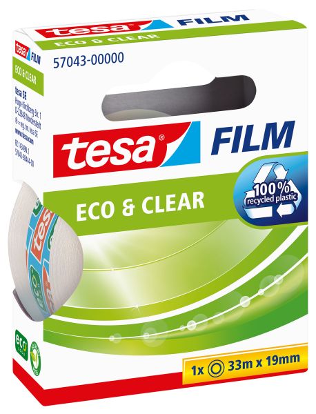 TESA Klebefilm eco&clear 33mx19mm 570430000 lösungsmittelfrei