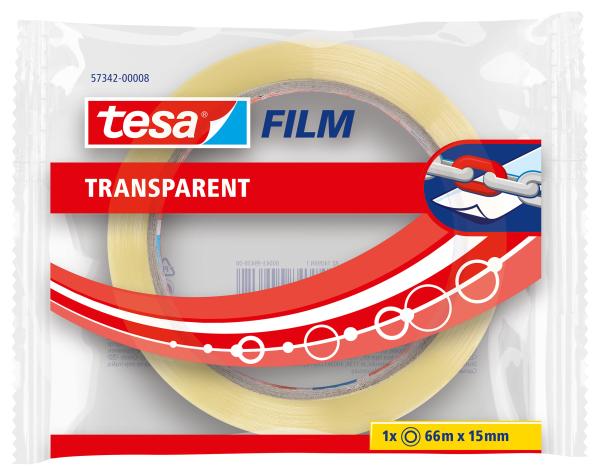 TESA Klebeband 15mmx66m 573420000 transparent