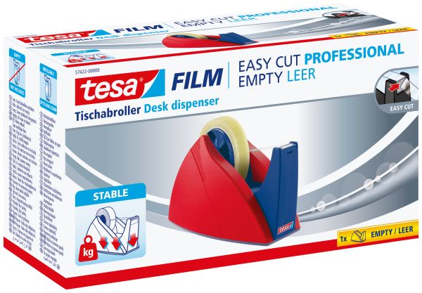 TESA Tischabroller EasyCut 66mx25mm 574220000 rot/blau