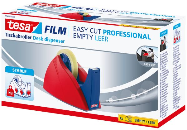 TESA Tischabroller EasyCut 66mx25mm 574220000 rot/blau