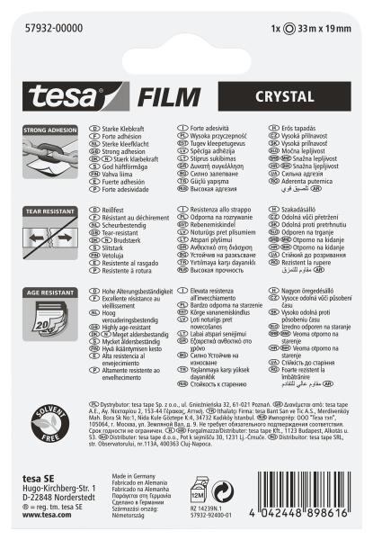 TESA Klebeband crystal 19mmx33m 579320000