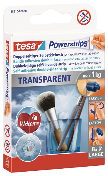 TESA Perstrips 58810-00000 transparent Large