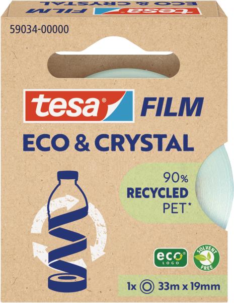 TESA Tesafilm eco&crystal 33mx19mm 59034-00000 Klebeband 1 Stück