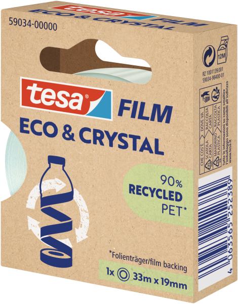 TESA Tesafilm eco&crystal 33mx19mm 59034-00000 Klebeband 1 Stück