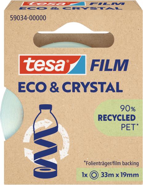 TESA Tesafilm eco&crystal 33mx19mm 59034-00000 Klebeband 1 Stück