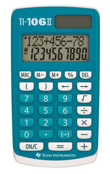 TEXAS INSTRUMENTS Schulrechner TI-106II 10-stellig blau/weiss