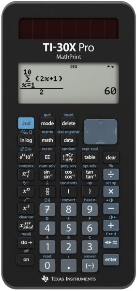 TEXAS INSTRUMENTS MathPrint D/F TI-30XPROMP Schulrechner