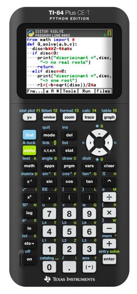 TEXAS INSTRUMENTS Grafikrechner DE/FR/EN TI-84PCPC CE-T Python Edition