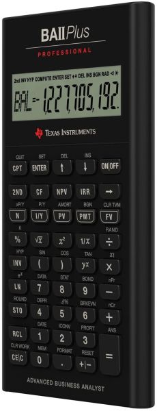 TEXAS INSTRUMENTS Schulrechner TI-BAII+ plus d/f/i