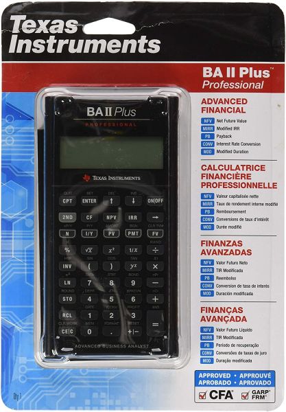 TEXAS INSTRUMENTS Schulrechner TI-BAII+ plus d/f/i