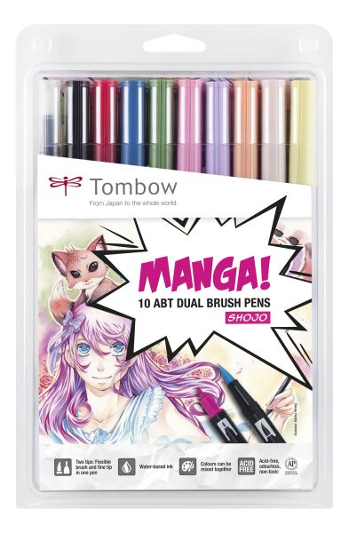 TOMBOW Manga-Set Shojo ABT-10C-MANG 10-tlg.