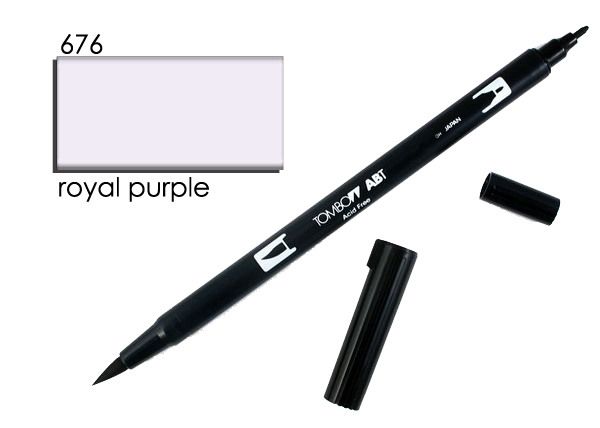 TOMBOW Dual Brush Pen ABT 676 royal purple