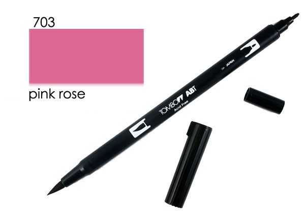 TOMBOW Dual Brush Pen ABT 703 pink rose