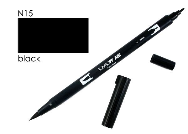 TOMBOW Dual Brush Pen ABT N15 schwarz