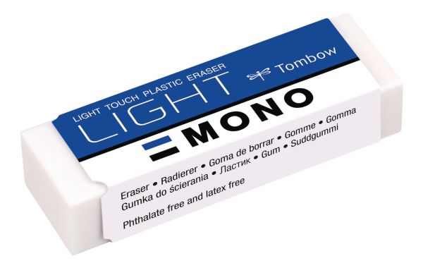 TOMBOW Radierer MONO 13g PE-LTS light