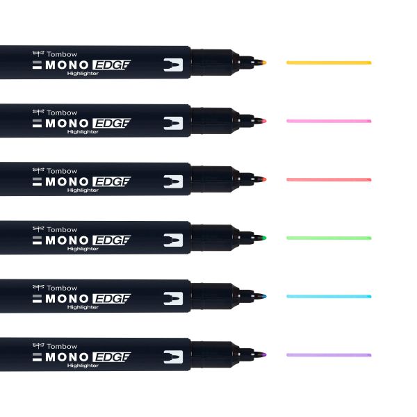 TOMBOW Mono edge Textmarker WA-TC-6P 6 Farben