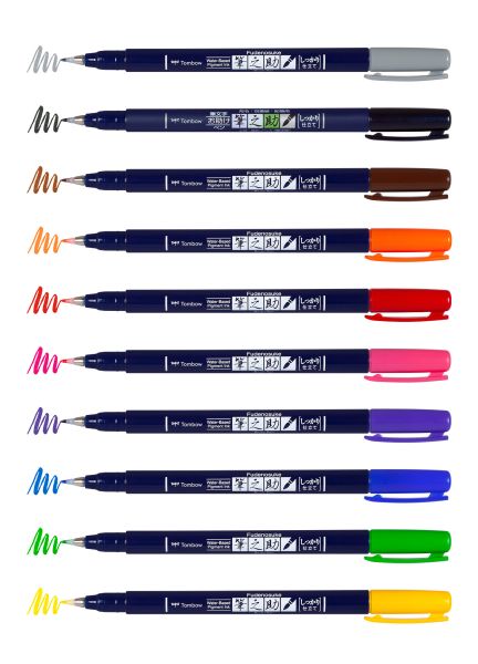 TOMBOW Kalligraphie-Stift WS-BH WS-BH-48P-A Fudenosuke, Display