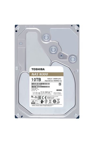 TOSHIBA HDD N300 High Reliability 10TB HDWG11AUZSVA internal, SATA 3.5 inch BULK