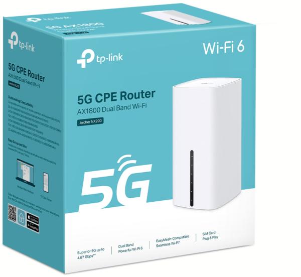 TP-LINK 5G Wireless DB Gigabit Router Archer NX200 AX1800