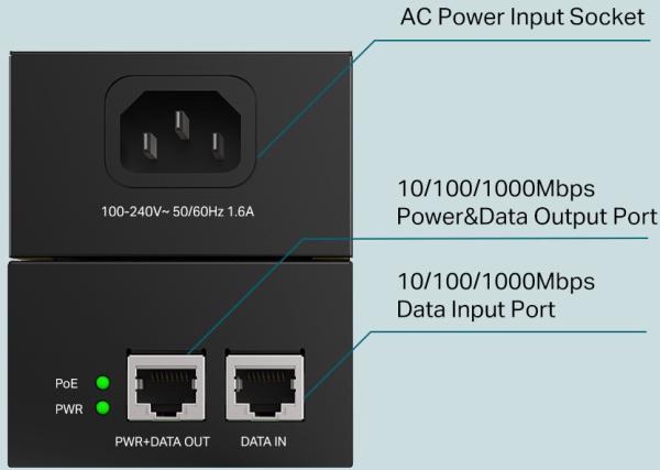 TP-LINK TL-PoE170S TL-PoE170S PoE++ Injector Adapter