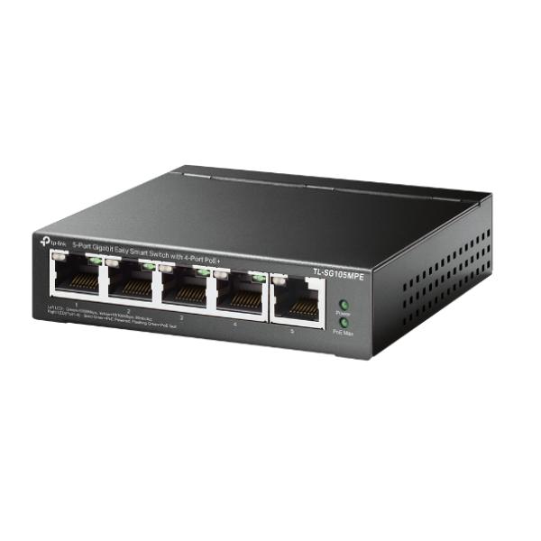 Tp-link tlsg105mp tl-sg105mpe 5port gb switch, 4-port poe+ - Tp-link-tl-sg105mpe-4895252500264