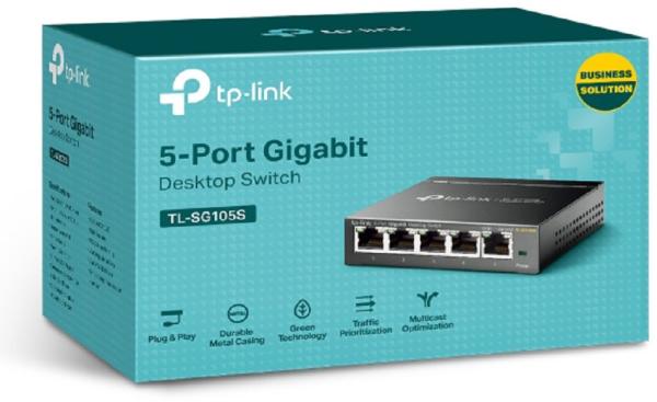 Tp-link 5-port gigabit desktop switch tl-sg105s desktop steel case - Tp-link-tl-sg105s-6935364083519-04.jpg