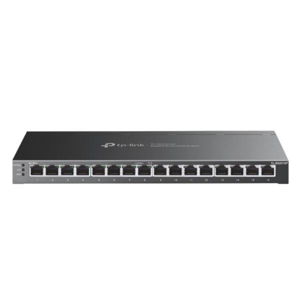 TP-LINK JetStream 16-Port Gigabit TL-SG2016P Smart Switch with 8Port PoE+