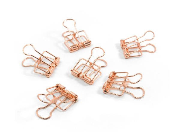 TRENDFORM Binder Clips 19mm SY0420 6er Set kupfer