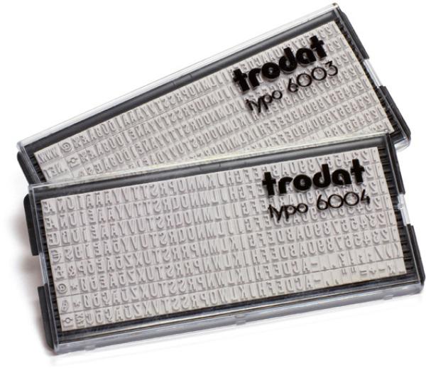 TRODAT Buchstaben Typo 6004 1 Set, 4mm