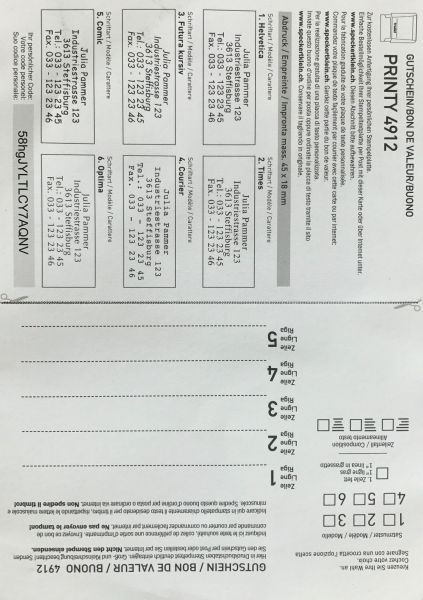 TRODAT Ersatzgutscheine TP114992 für 4912S