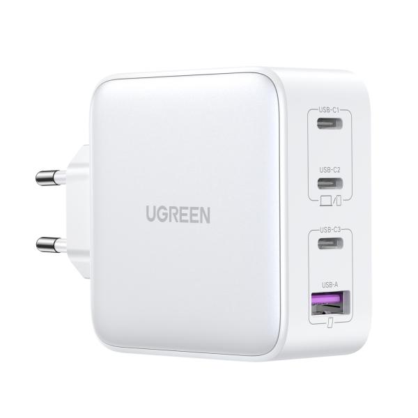 UGREEN USB Wallcharger Nexode 100W 15337 4-Port,PD,GaN, White