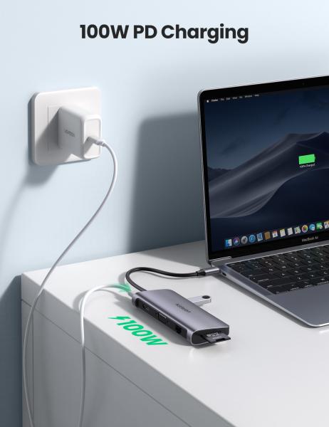 Ugreen usb-c hub 9in1 hdmi ,vga,rj45 40873 sd tf,3xusb-a,usb-c pd,silver - Ugreen-40873-6957303848737-06.jpg