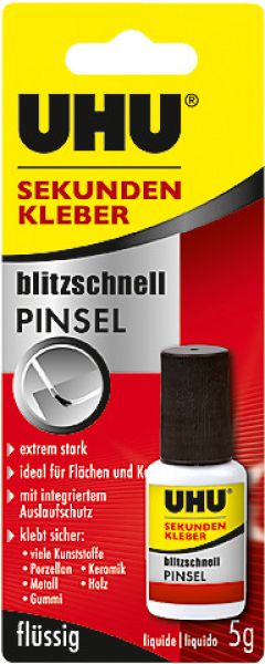 UHU Sekundenkleber Pinsel 45545 5g