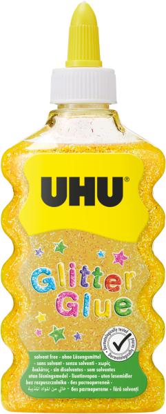 UHU Glitter Glue Maxi 510568 gold, 185g