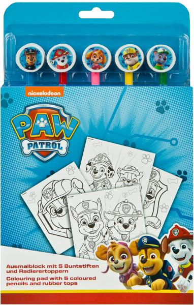 UNDERCOVER Ausmalblock m. 5 Buntstiften PPUT1300 Paw Patrol