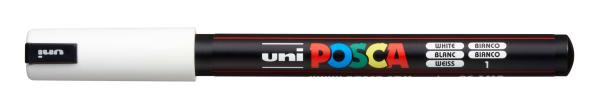 UNI-BALL Posca Fineliner 0,7mm PC-1MR WHITE weiss