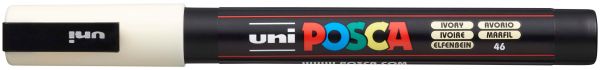 UNI-BALL Posca Marker 0,9-1,3mm PC-3M IVORY elfenbein, Rundspitze