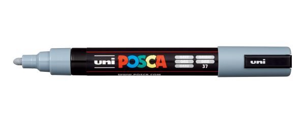 UNI-BALL Posca Marker 1,8-2,5mm PC-5M GREY grau, Rundspitze