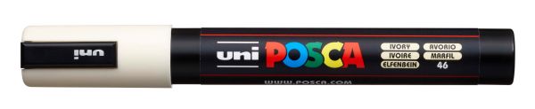 UNI-BALL Posca Marker 1,8-2,5mm PC-5M IVORY elfenbein, Rundspitze