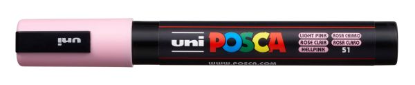 UNI-BALL Posca Marker 1,8-2,5mm PC-5M L.PINK hellrosa, Rundspitze