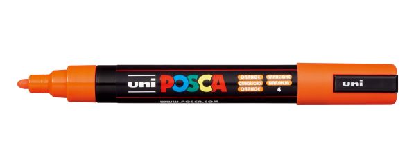 UNI-BALL Posca Marker 1,8-2,5mm PC-5M ORANGE orange, Rundspitze